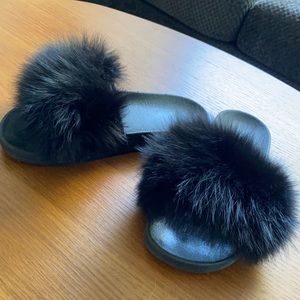 Fox Fur Slides